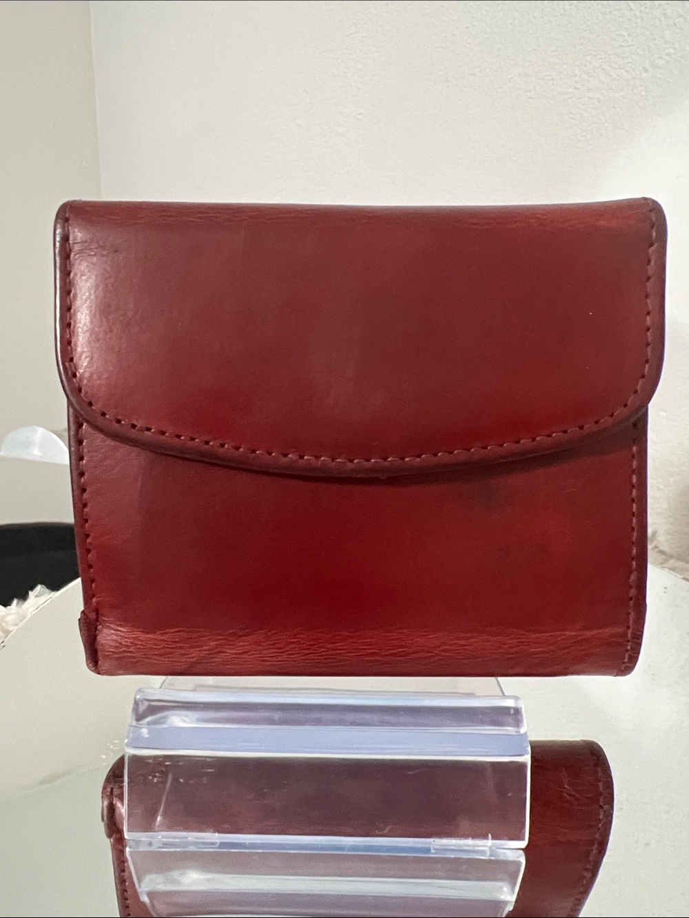 Coach Vintage Red Leather Wallet